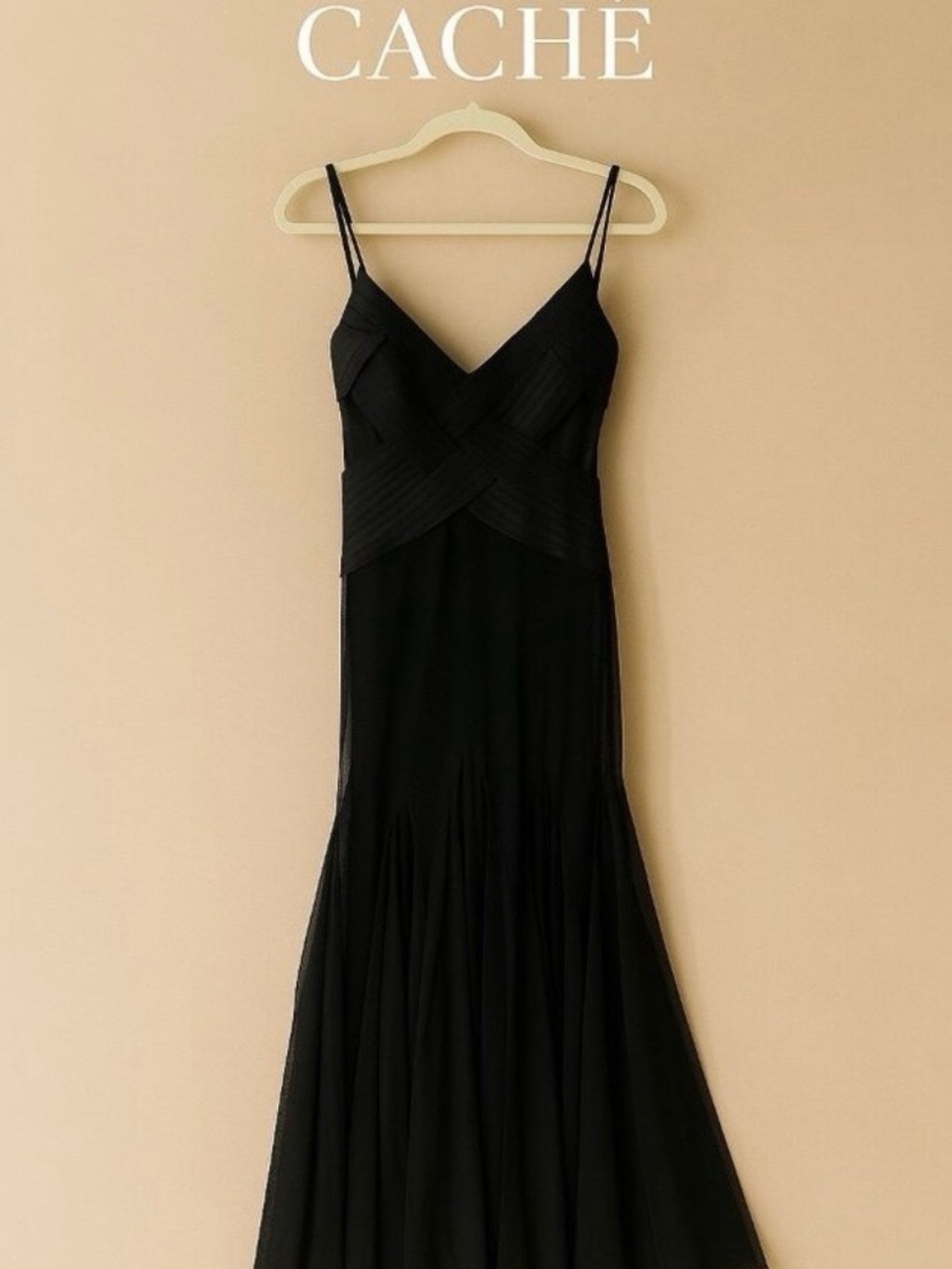 Cache Black Midi Dress BEAUTIFUL
( one of a kind)